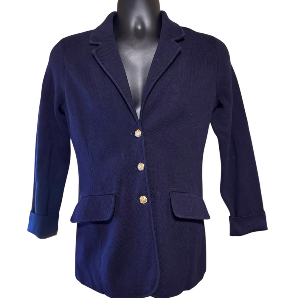 Ralph Lauren Dark Blue Blazer with Gold Accents